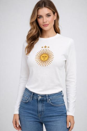 Camiseta Estampada Sol de Mayo Talle Único M&l