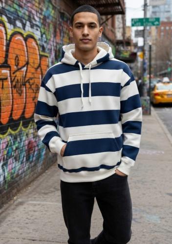 Buzo Oversize Unisex Rayado Talle Unico