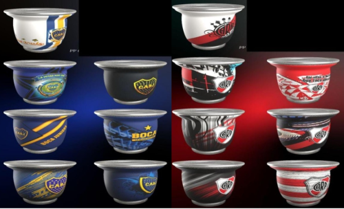 Mates de Vidrio Boca/river