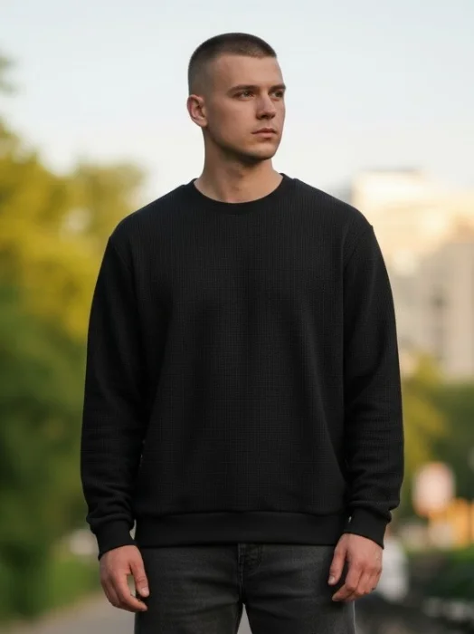 Sweaters de Wafle Frizado