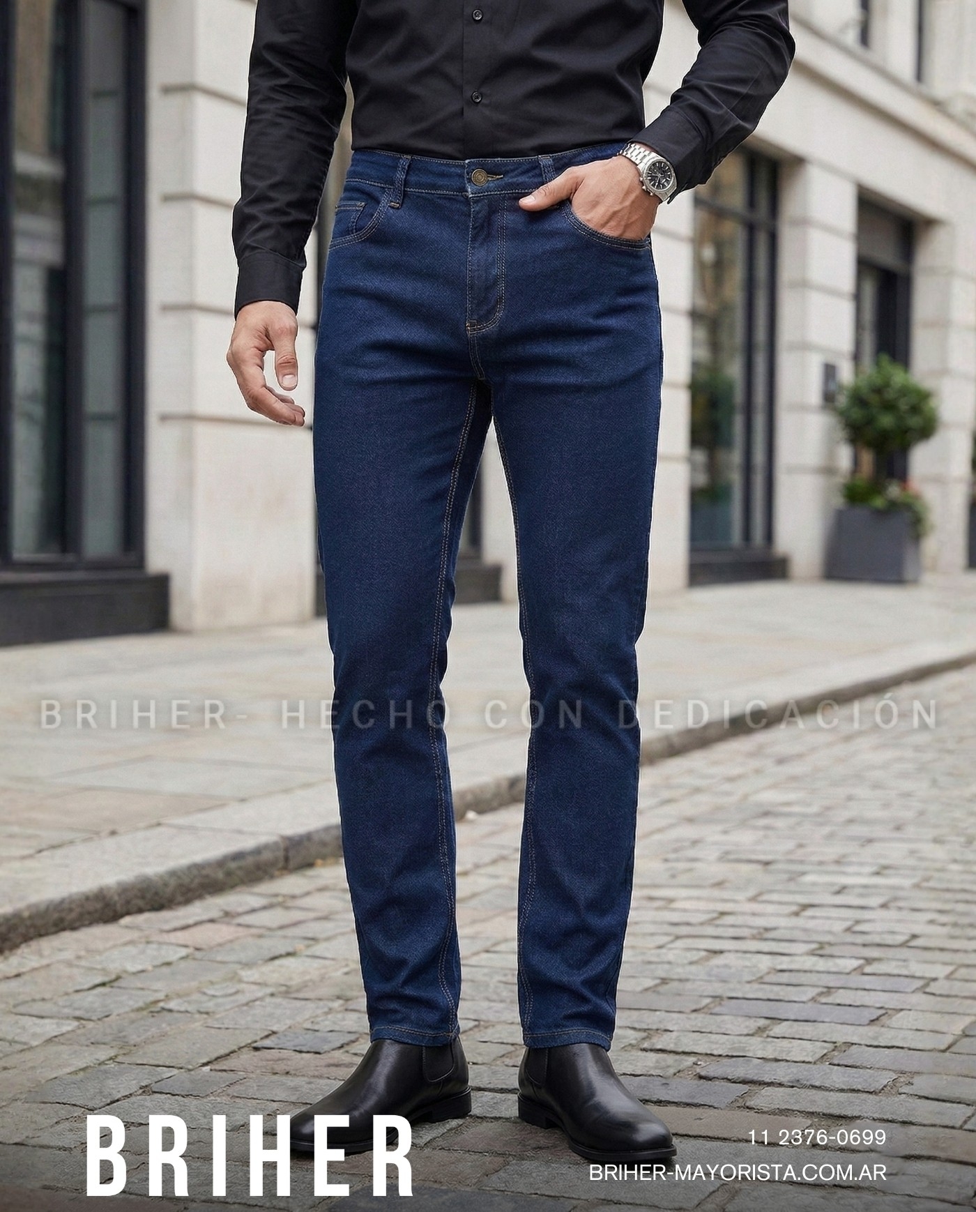 Pantalon Ajustado Jean Elastizado "pablo" - Imagen 2