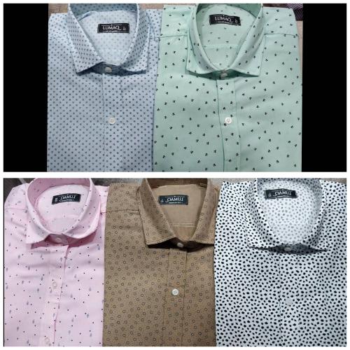 Camisa Manga Larga Estampado Rigido - Miniatura 2