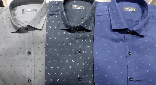Camisa Manga Larga Estampado Rigido - Miniatura 3