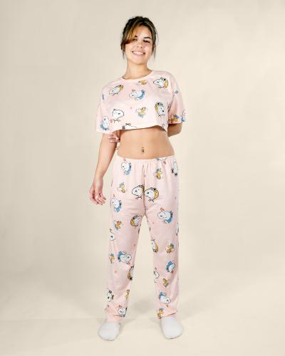 Pijama 3 Piezas - Remera, Top y Pantalon - Miniatura 2