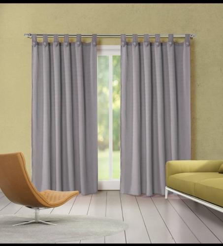 Cortinas Madras Lisas 1.35 X 2 Mtr - Miniatura 2