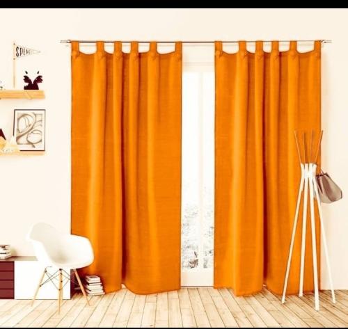Cortinas Madras Lisas 1.35 X 2 Mtr - Miniatura 4
