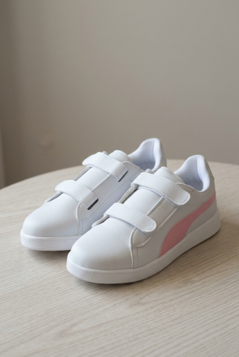 Zapatillas Infantiles Niña Nena Clasica Doble  Abrojo Diseño Rosa