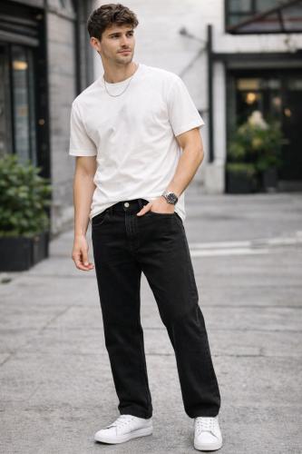 Pantalon Jean Recto Negro