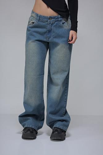 Pantalón Jean Wide Leg Vintage Tiro Medio/bajo.. - Miniatura 2