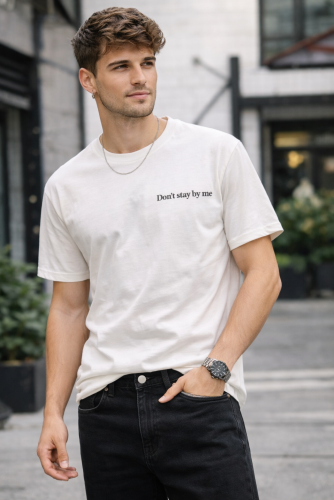 Remera Hombre  Estampada Stand