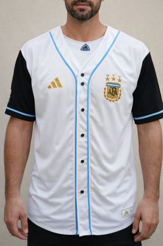  Camiseta de Beisbol Argentina    Modelo Estilo Béisbol - Miniatura 4