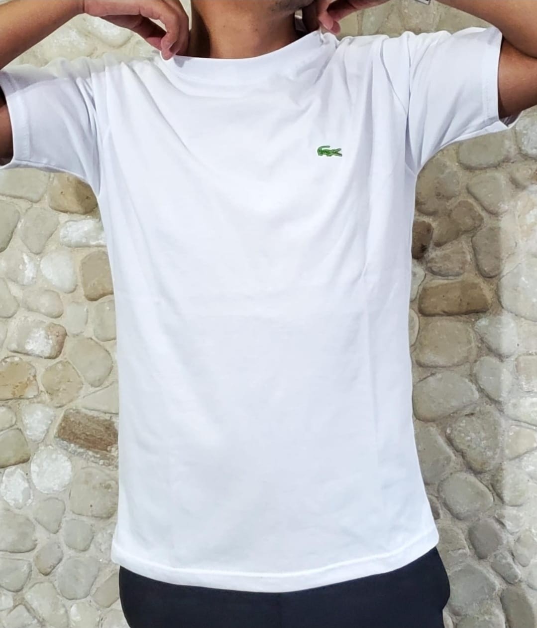 Remera Algodón Peinado Logo Bordado - Imagen 3