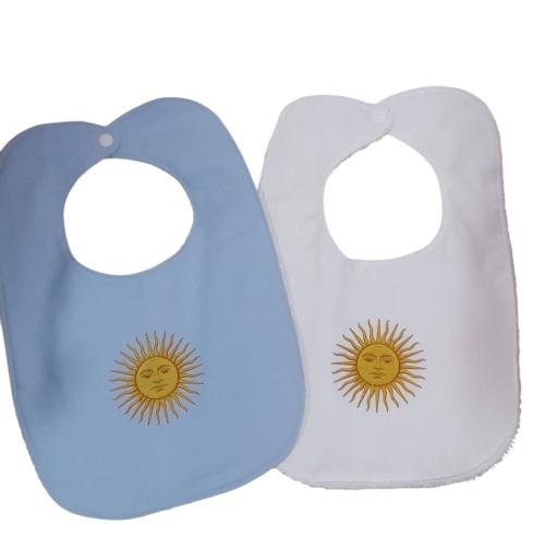 Baberos con Toalla Argentina - Sol de Mayo - Bebes