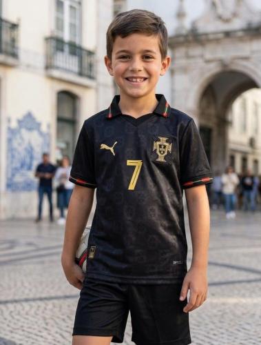 Camiseta Suplente  Portugal Niño (ronaldo #7).