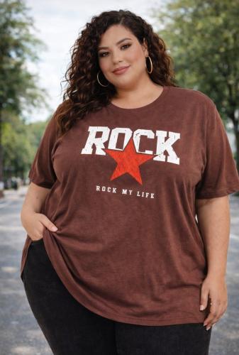 Remera Plusize  Rock