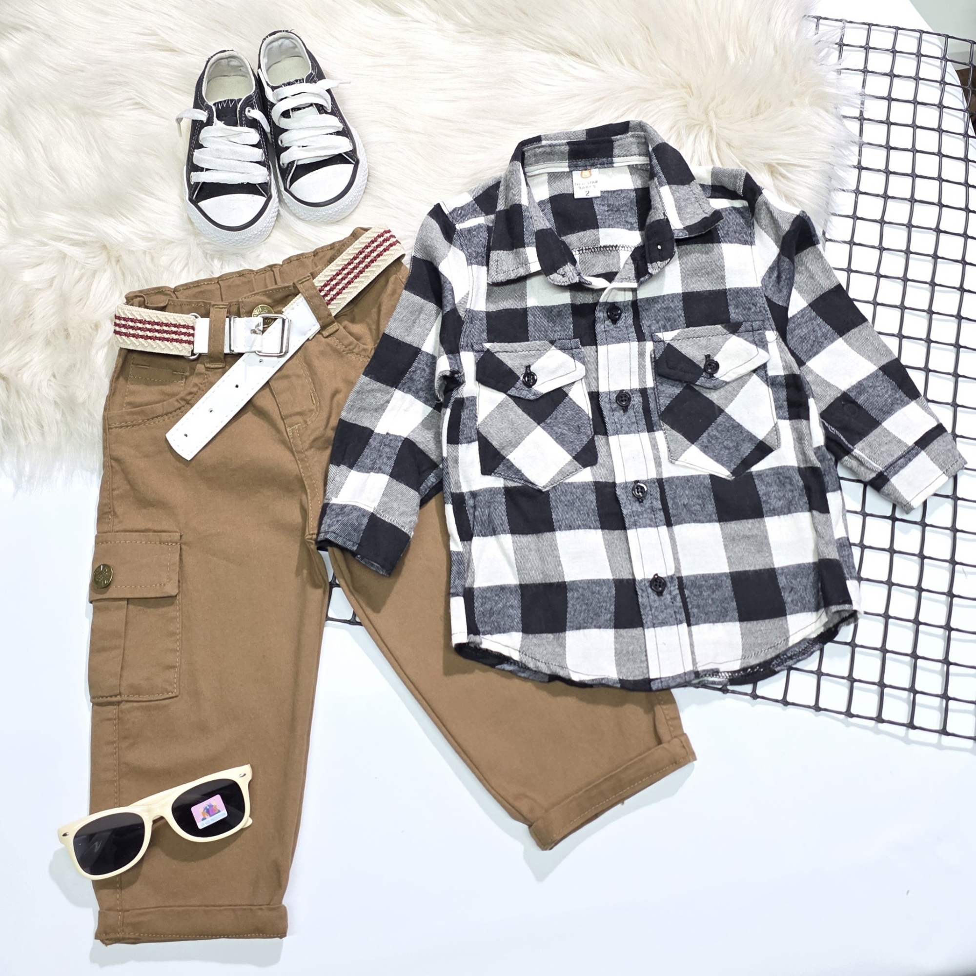 Pantalón Baggy Cargo Bebe - Imagen 3