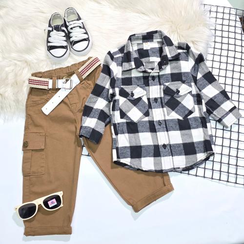 Pantalón Baggy Cargo Bebe - Miniatura 3