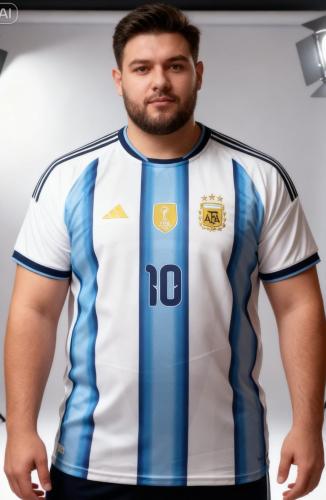 Camiseta. Argentina ( Talles. Esoeciales ) Logo. Bordado - Miniatura 2