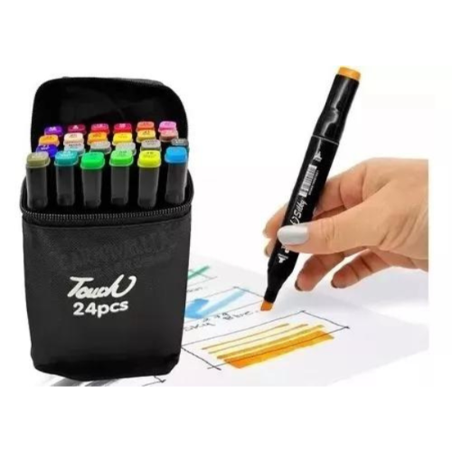 Marcador Doble Punta 24pcs