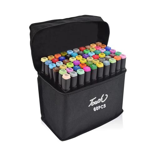 Marcador Doble Punta 60pcs