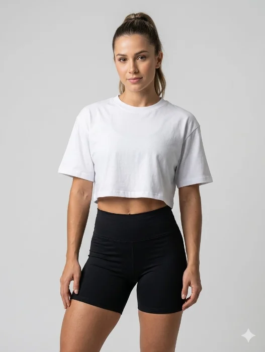 Remera Pupera Crop Algodon 24/1