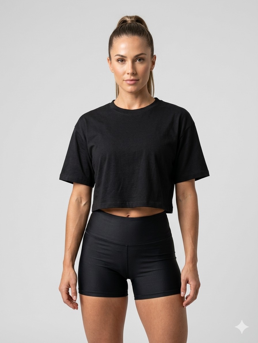 Remera Pupera Crop Algodon 24/1 - Imagen 2