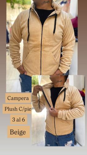 Camperas Plush C/piel