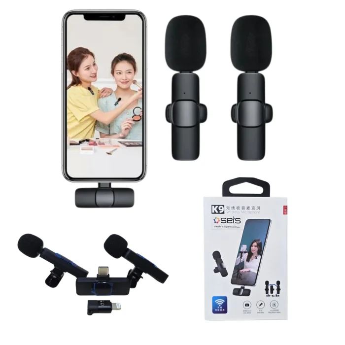 Microfono Corbatero Inalambrico X 2 Tipo C/iphone (av5807)