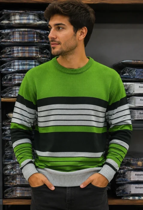 Pulover Cuello Redondo