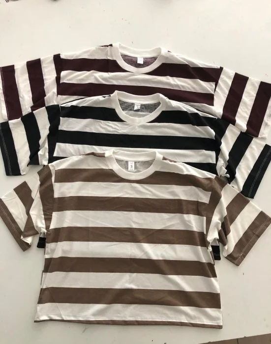 Remeras Rayadas  Boxy Fit