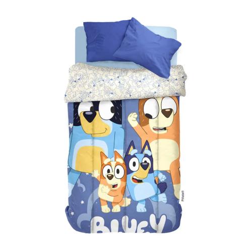 Acolchado Infantil Reversible Piñata Bluey 1 Plaza 155x240 Licencia Oficial - Miniatura 2