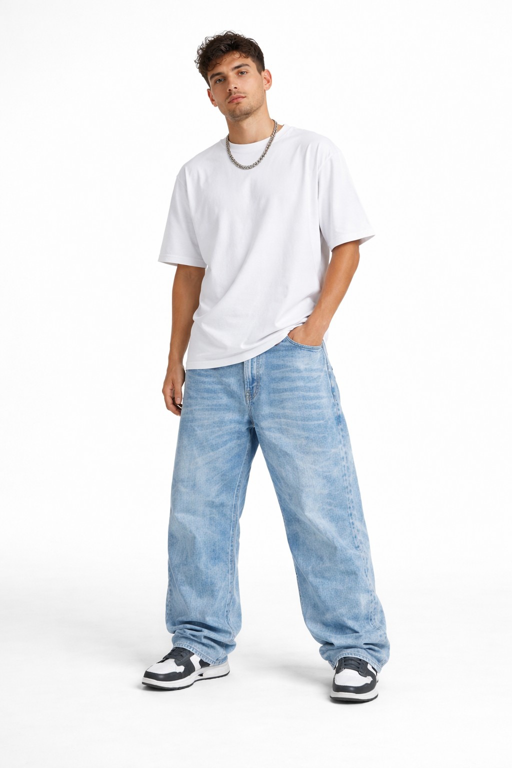Jean Baggy Unisex Pantalon Ancho Y2k Denim 2000's Mujer Hombre Mayoristas Hotsale - Imagen 7