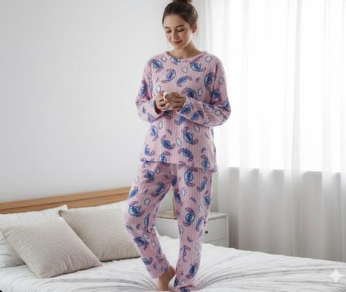 Pijama  de Dama  Polar  Importado - Miniatura 2