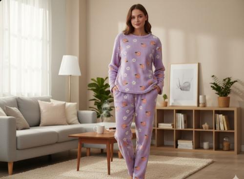 Pijama  de Dama  Polar  Importado - Miniatura 3