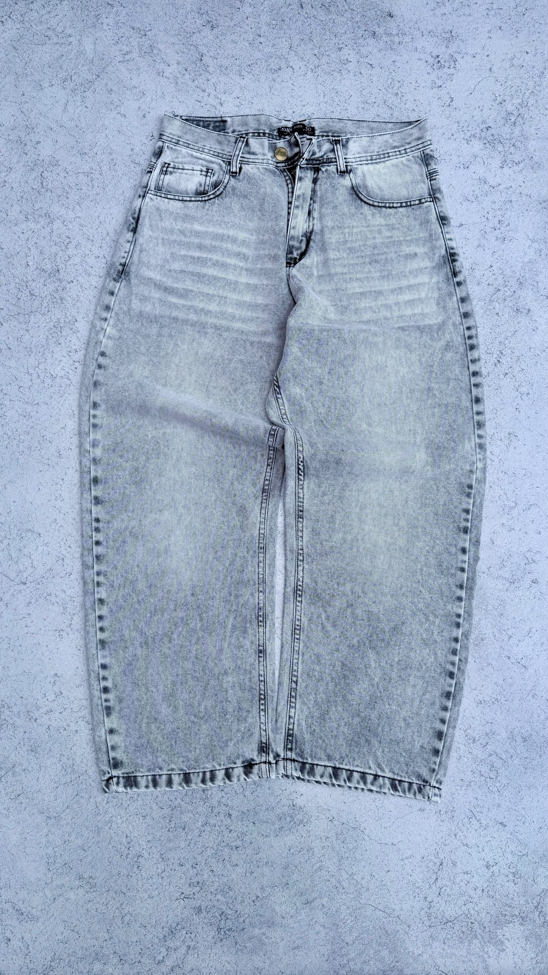 Pantalon Baggy Gris Nevado con Localizado - Imagen 2