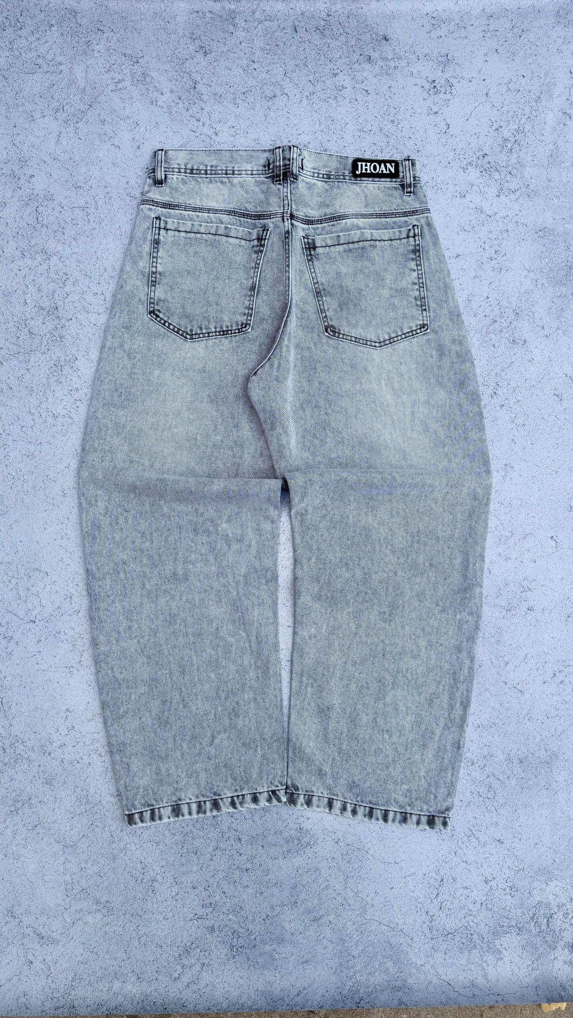 Pantalon Baggy Gris Nevado con Localizado - Imagen 3