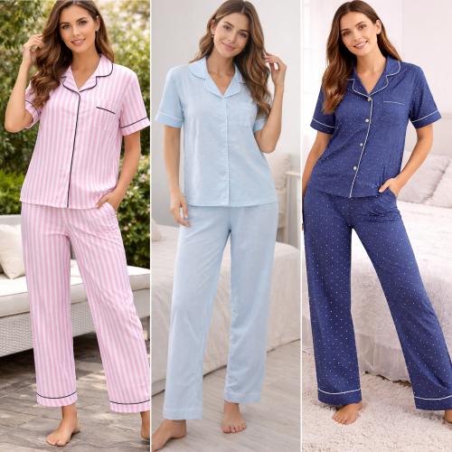 Pijama Abotonado Manga Corta
