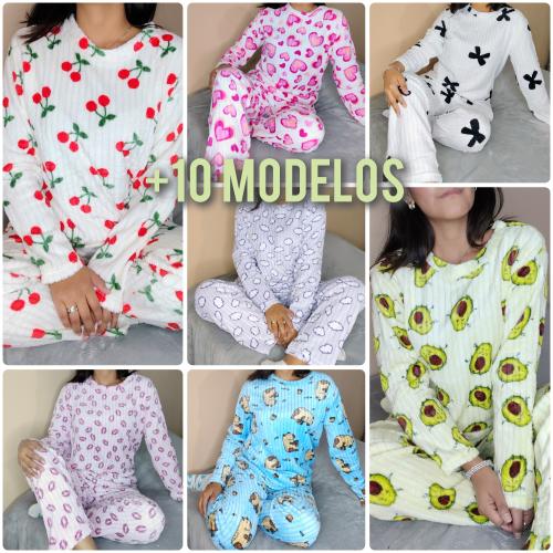 Pijama Plush Flannel Acanelado Dama