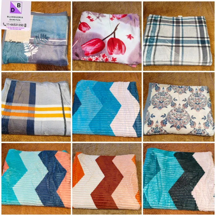 Frazadas Estampadas con Corderito 2 1/2