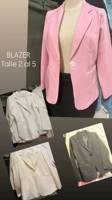 Blezer Forrado con Bolsillos y Boton