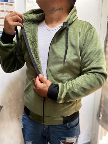 Campera Corderoy  C/ Piel