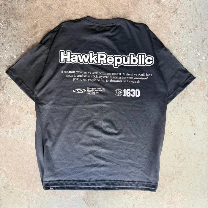 Remera Oversize Hawk Algodón Peinado