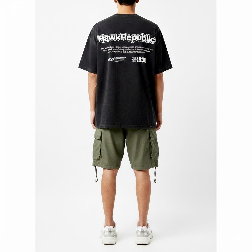 Remera Oversize Hawk Algodón Peinado - Imagen 2