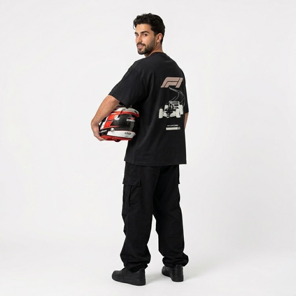 Remera Oversize F1 Senna Algodón Peinado - Imagen 3