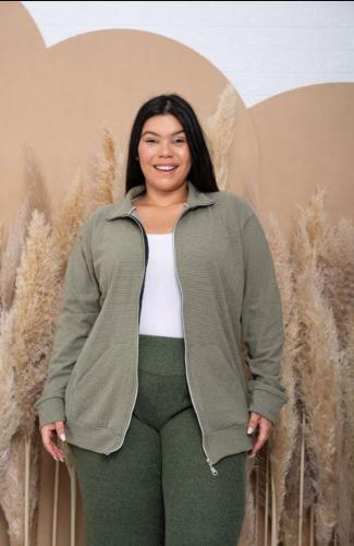 Campera Cuello Chino Darlon  Rayado