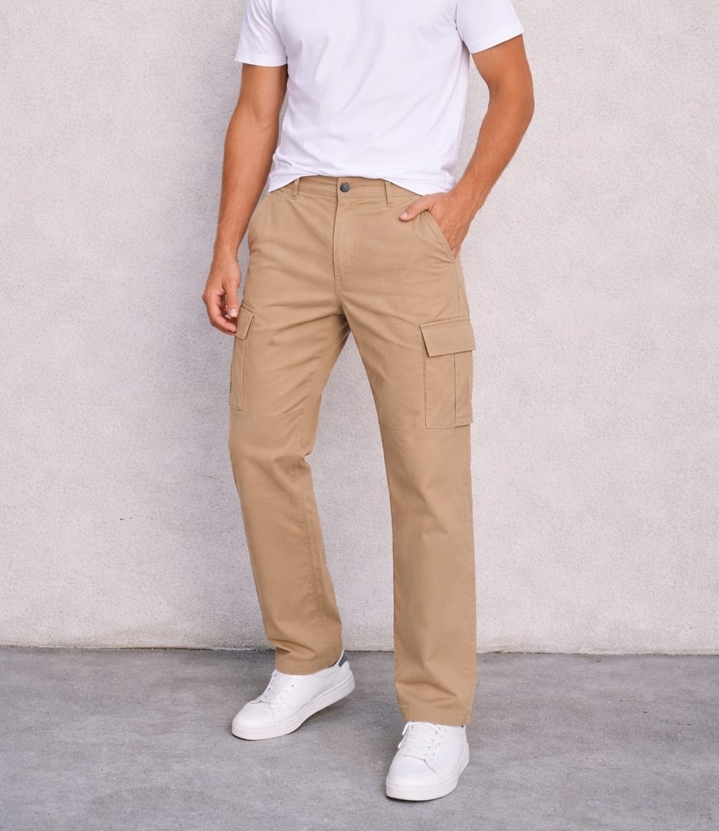 Pantalon Cargo de Gabardina - Imagen 2