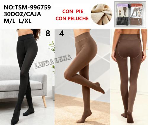 Pantys Efecto Piel Surtido Piel y Negro Linda Luna