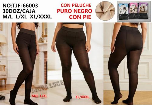 Pantys Efecto Piel Todo Negro