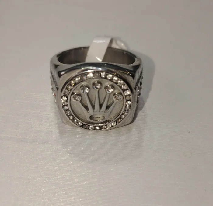 Anillos Acero Plateado