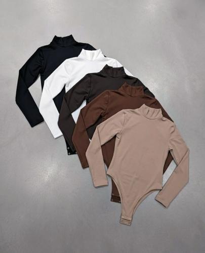 Body Polera Manga Larga Modal Soft Broche Regulable